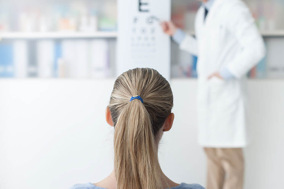 Retina eye clinic in Hammond eye test poster